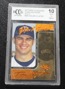 2006 Topps Co-Signers Joe MauerTorii Hunter #48C BCCG 10 47115  Only 115 Exist