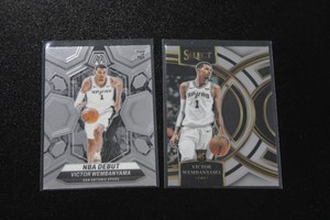 2023-24 Mosaic & Select Victor Wembanyama Rookie Card Lot  2 Rookie Cards