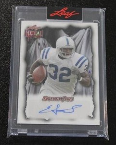 2025 Leaf Metal Horror Edgerrin James Autograph 35  Only 5 Exist