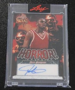 2025 Leaf Metal Horror Jerry Stackhouse Autograph 11  Only 1 Exist