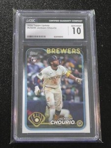 2024 Topps Update Jackson Chourio #US240 Rookie Card CGC 10