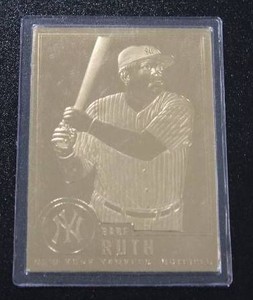 1996 22KT Encapsulated Gold Babe Ruth #30