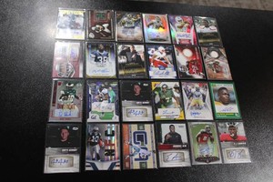 Autograph & Relic Football Card Lot  24 Cards