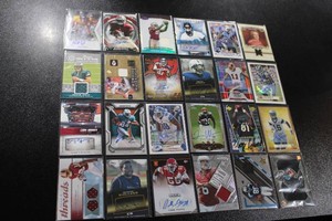 Autograph & Relic Football Card Lot  24 Cards