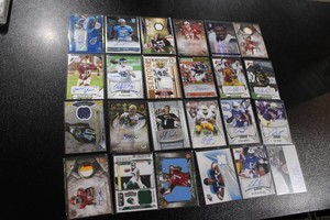 Autograph & Relic Football Card Lot  24 Cards