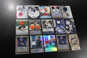 Autograph & Relic Hockey Card Lot  15 Cards