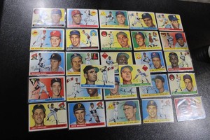 1955 Topps Baseball Card Lot  26 Cards  Low Grade