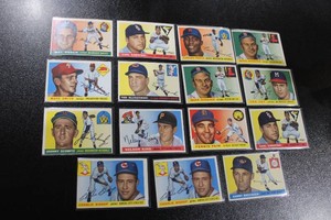 1955 Topps Baseball Card Lot  15 Cards Mid Grade