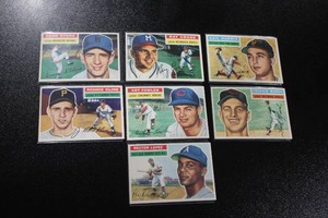 1956 Topps Baseball Card Lot  7 Cards Mid Grade