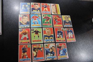 1956 Topps Football Card Lot  18 Cards Low to Mid Grade