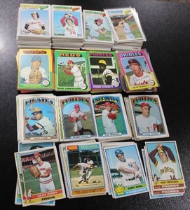 1970s Topps Baseball Card Lot Mostly Mid Grade Nice Set Builder Lot