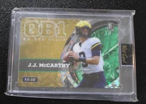 2024 Wild Card QB1 On The Clock JJ McCarthy Rookie Card 1010  Only 10 Exist