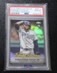 2019 Topps Chrome Update The Family Business Fernando Tatis Jr. Rookie Card PSA 10