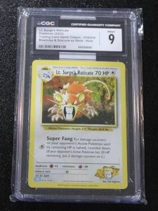 2023 Pokemon Trading Card Game Classic Raticate #016034 CGC 9