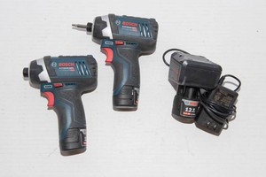 Bosch PS41 12V Impact Driver Kit  2 Drivers, 3 Batteries & Charger