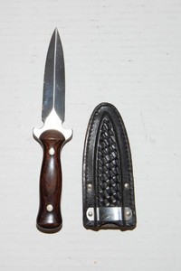 Western USA W77 Wood Boot Knife