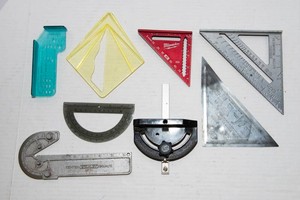 Assorted Measuring Tools  Speed Squares & More