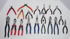Assorted Pliers  Variety of Sizes & Styles