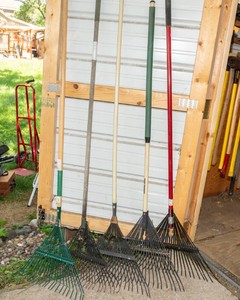 5 Assorted Yard Rakes
