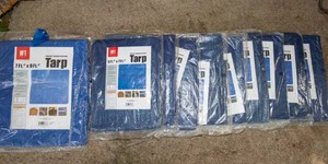 HFT Blue Tarps  Set of 10 New Tarps