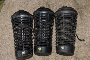 Set of 3 Black Flag Outdoor Bug Zappers