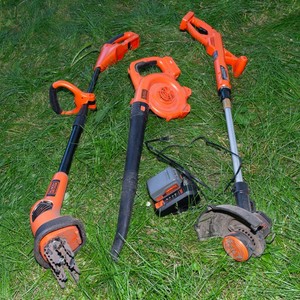BlackDecker 20V Cordless Outdoor Tool Set with Battery & Charger