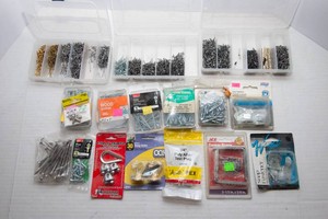 Assorted Fastener Lot  Nails, Screws & Hardware