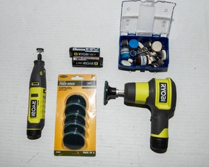 Ryobi Cordless Rotary Tool & USB Lithium Power Scrubber Set