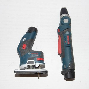Bosch Cordless Router & Angle Drill Set with Batteries