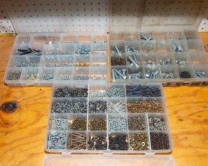 Assorted Fasteners  Screws, Bolts, Nuts & Washers