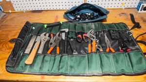 Tool Roll with Assorted Tools