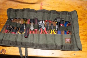 Tool Roll with Assorted Tools