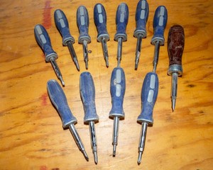 Screwdrivers with Interchangeable Bits