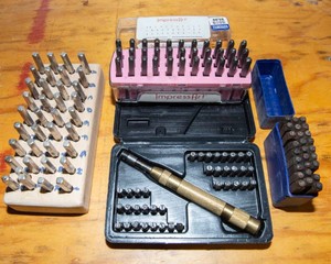Metal Letter Stamp Set for Indenting