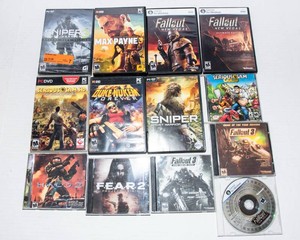 Assorted PC Games Collection  Fallout, Halo, Sniper & More