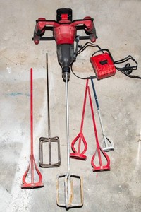 Bauer 20V Brushless 12 Mud Mixer  Includes Battery & Charger
