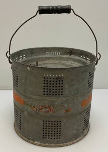 Vintage Galvanized Minnow Bucket