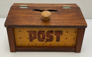 Handmade Wooden Post Box 5 14 x 5 34 x 9 58