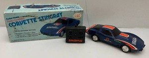 Vintage 1980s Radio Shack Radio-Controlled Corvette Stingray In Original Box (Missing Controller Antenna)