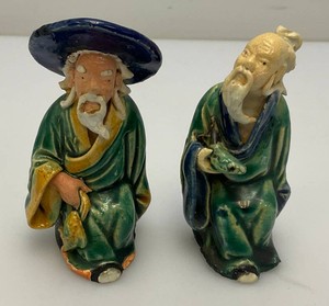 Vintage Collectible Miniature Shiwan Mud Man Figurines 3