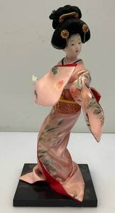 Vintage Geisha Girl Doll Hand Crafted On Base 11 12