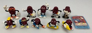 1980s Collectible California Raisins Figures