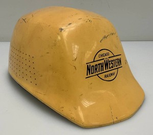 VERY RARE Chicago North Western Railway Hard Hat (Small Crack Present)