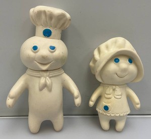 1971-72 Rubber Pillsbury Dough Boy And Girl 6 & 7