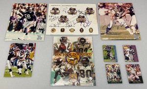 Misc. 8 x 10 Minnesota Vikings Photos & Trading Cards Some Autographed