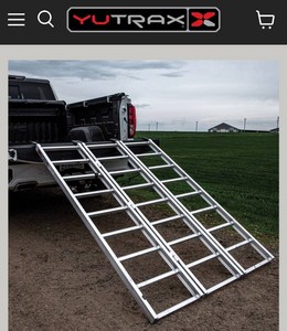 Yutrax 69 Inch Tri Folding Aluminum Ramp