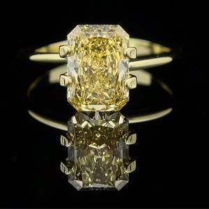 2.09 Carat Fancy Vivid Yellow Lab-Grown Radiant Cut Diamond IGI Certified Retail Estimate $3,762  $200 Gift Certificate Included VIDEO