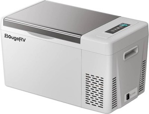 $199 BougeRV 12 Volt Refrigerator With 23 Quart Cover, 12V Car Fridge 23 Quart Portable Freezer Compressor Cooler Compressor Freezer, 12/24V DC 110~240V AC, -8 ~50  for Truck RV SUV
