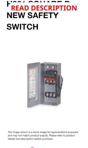 $325 H361 SQUARE D -SAFETY SWITCH