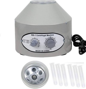 Desktop Electric Lab Laboratory Centrifuge Machine Lab Medical Practice wTimer and Speed Control - Low Speed,4000 RPM, Capacity 20 ML x 6-110v by CALU LUKY